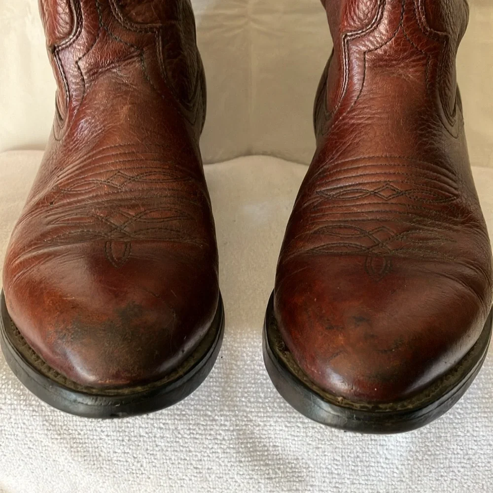 Dingo Men’s Deep Brown 8.5D (D105981) Leather Upper PointedToe Western Boot GUC